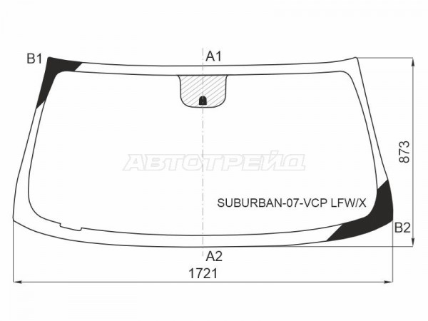 Стекло лобовое Chevrolet Tahoe 06-14  / Cadillac Escalade 06-15