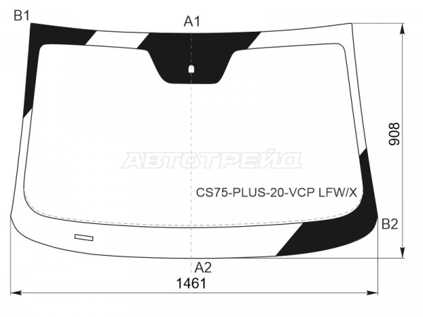 Стекло лобовое Changan CS75 PLUS 19-24