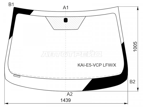 Стекло лобовое Chery Arrizo 7 14-16  / Kaiyi E5 21-
