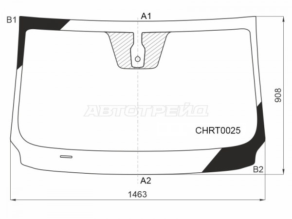 Стекло лобовое (Датчик дождя) Chery Tiggo 4 Pro 24-  / Tiggo 7 Pro 19-24