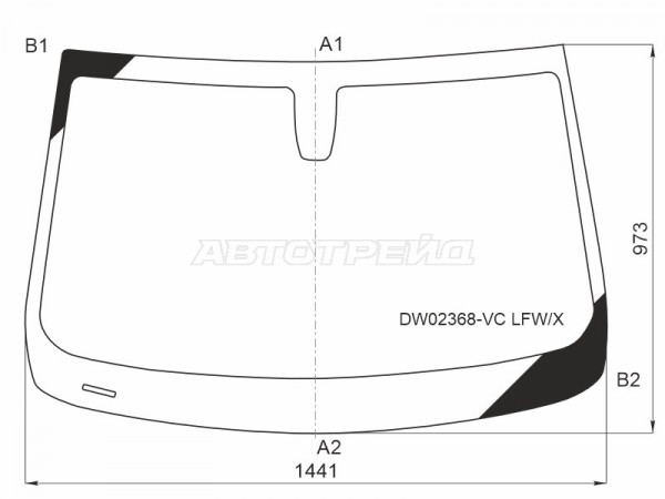 Стекло лобовое Chevrolet Equinox 17-  / GMC Terrain 17-23