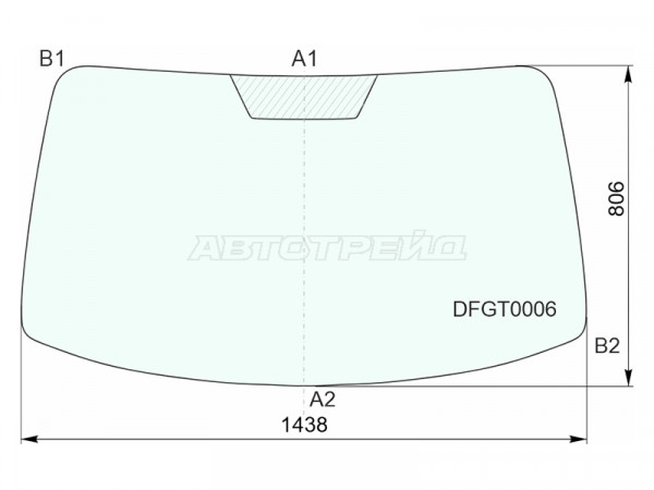 Стекло лобовое Dongfeng Captain-T 22-