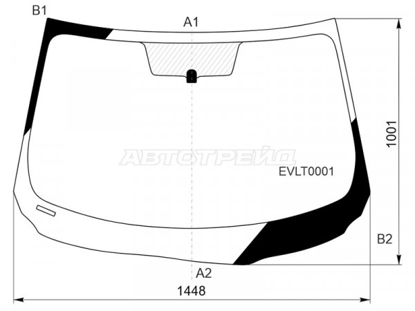 Стекло лобовое Evolute i-PRO 22-