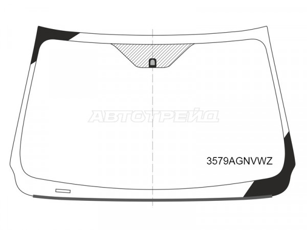 Стекло лобовое Ford Ranger EURO 11-23  / Mazda BT-50 11-20