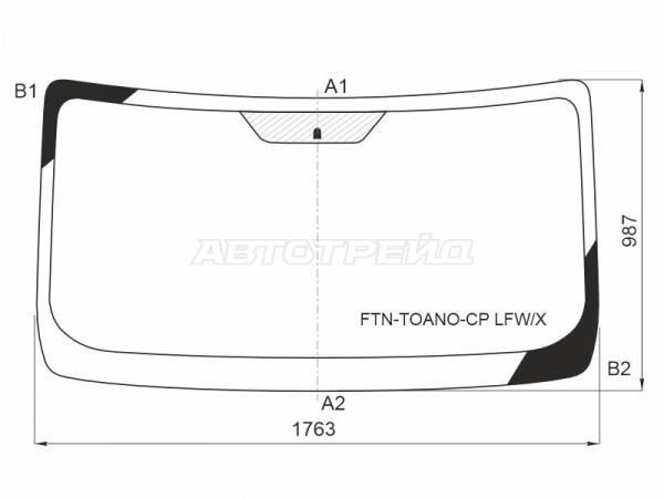Стекло лобовое Foton Toano 15-