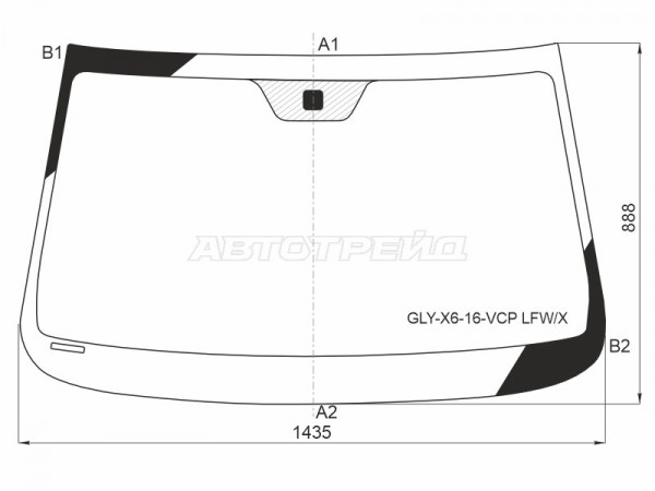 Стекло лобовое (NEW) Geely Emgrand X7 16-  / Livan X6 Pro 23-