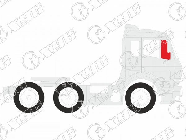 Стекло переднее правое опускное HINO DOLPHIN CABOVER TRUCK FS270 81-