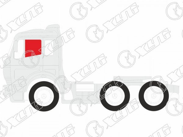Стекло  переднее  левое  опускное HINO SUPER DOLPHIN PROFIA Y680 FR2 92-