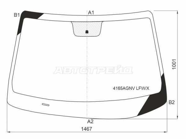 Стекло лобовое Hyundai Elantra GT 17-20  / i30 16-
