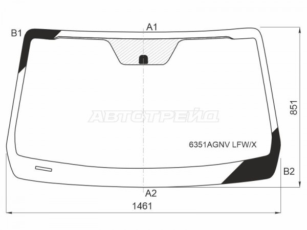 Стекло лобовое Isuzu D-MAX 19-  / MU-X 20-