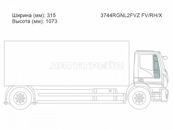 Стекло форточки (Спереди / Справа / Цвет зеленый) Iveco Eurocargo 03-