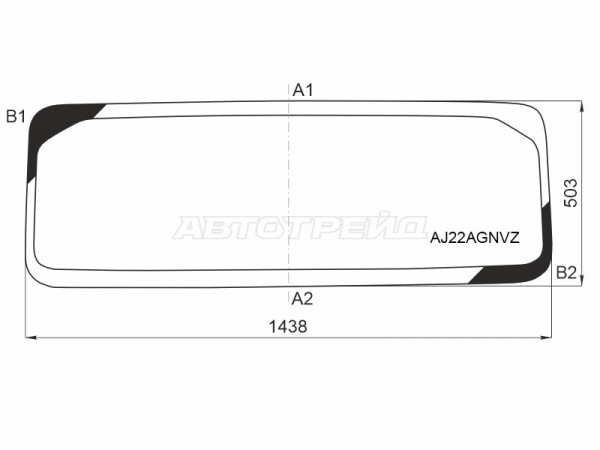 Стекло лобовое (Молдинг) Jeep Wrangler 17-