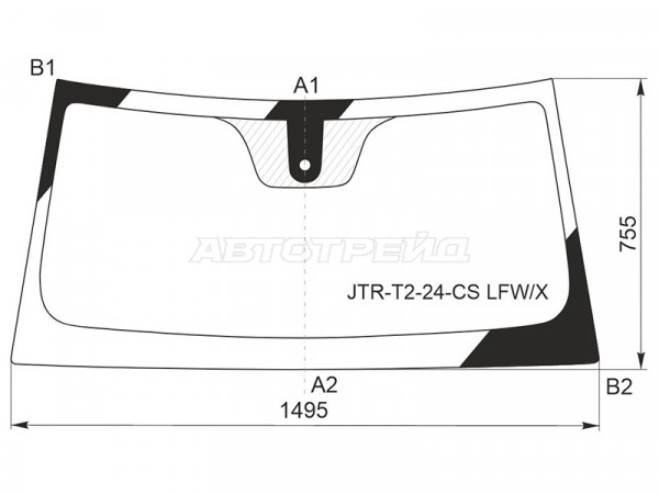 Стекло лобовое (Датчик дождя) Jetour T2 24-