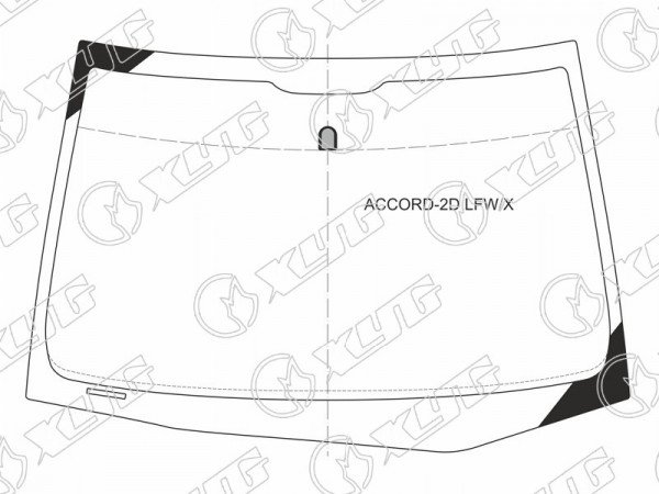 Стекло лобовое HONDA ACCORD 2D CPE 03-08