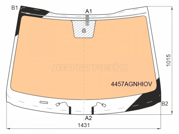 Стекло лобовое (Обогрев полный) Kia Ceed 18-