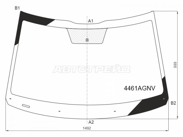 Стекло лобовое Kia Seltos 19-  / KX3 19-23
