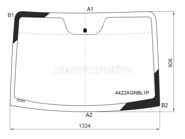 Стекло лобовое Kia Picanto 07-10
