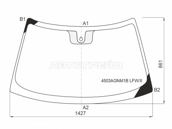 Стекло лобовое (Датчик дождя) LADA 2110 95-14  / 2111 97-14