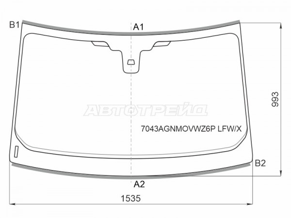 Стекло лобовое (Датчик дождя / Молдинг / 5D) Land Rover Range Rover Evoque 15-18