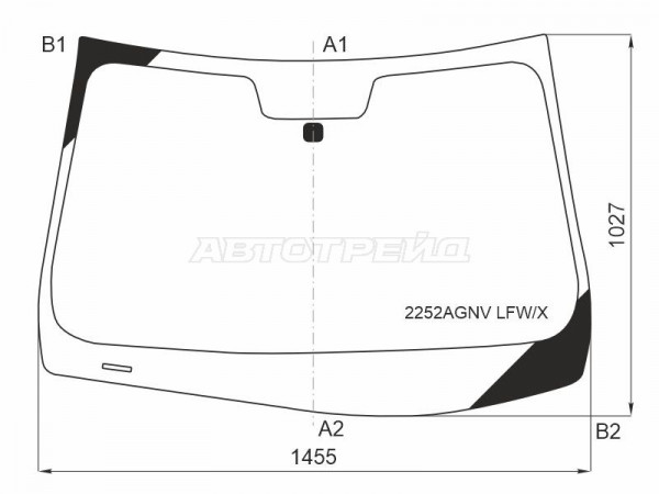 Стекло лобовое MG 5 20-