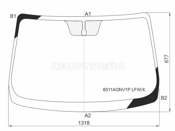 Стекло лобовое Nissan March 02-10