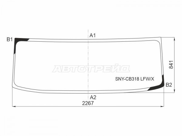 Стекло лобовое SANY SYZ320C-8S 14-