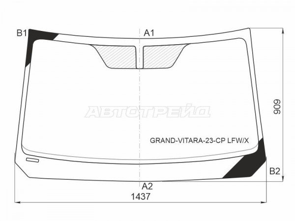 Стекло лобовое Suzuki Grand Vitara 22-  / Toyota Urban Cruiser 22-