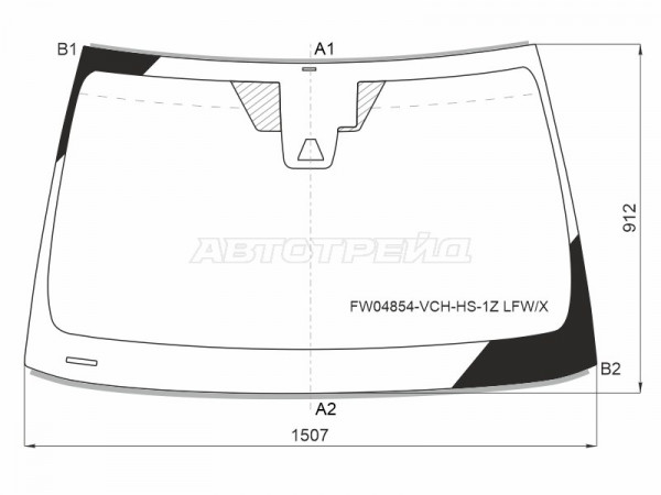 Стекло лобовое (Камера / Молдинг) Toyota Avalon 18-22