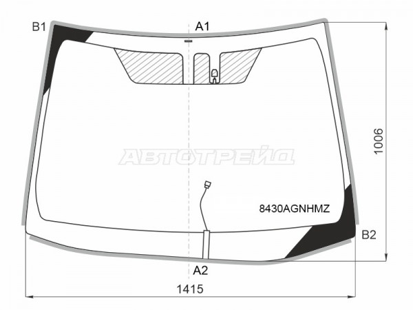 Стекло лобовое (Обогрев щеток / Датчик дождя / Молдинг) Toyota Corolla (E210) 18-  / Corolla USA 18-