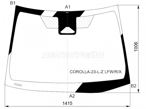 Стекло лобовое (Камера) Toyota Corolla (E210) 22-