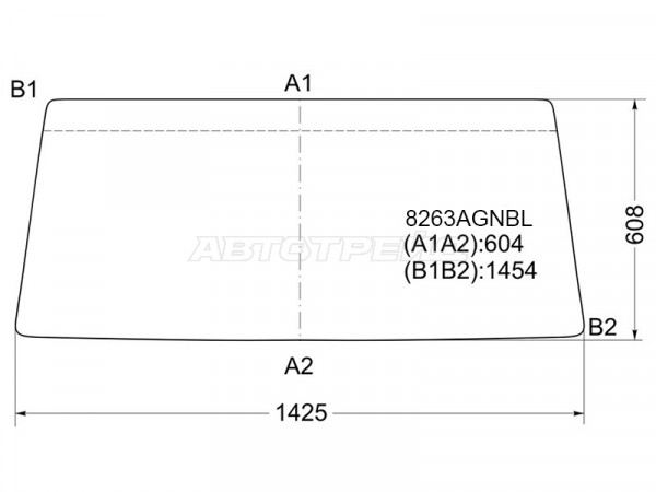 Стекло лобовое Toyota Land Cruiser 84-04  / Land Cruiser Prado (J70) 87-96