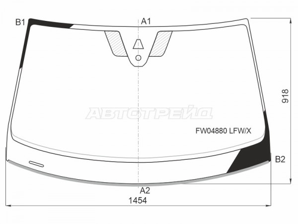 Стекло лобовое (Камера / Датчик дождя / Молдинг) Volkswagen Jetta 19-  / Sagitar 22-