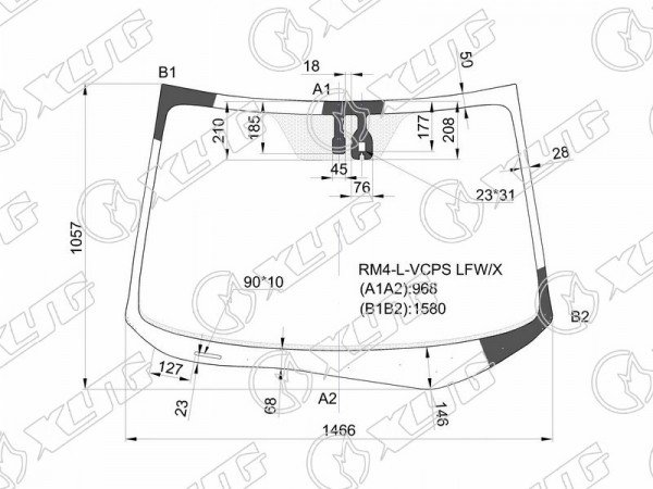 Стекло лобовое + дд HONDA CR-V RM1 /RM4 12-17
