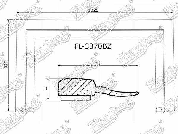 Молдинг лобового стекла HYUNDAI ELANTRA /AVANTE 10-16