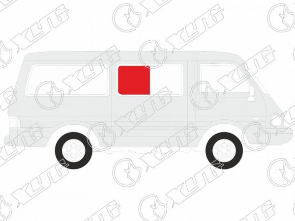 Стекло кузова переднее правое N2 HYUNDAI GRACE H100 94-04