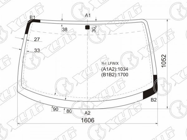 Стекло лобовое HYUNDAI H1-STAREX 97-07