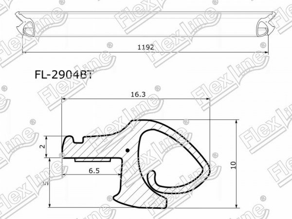 Молдинг лобового стекла INFINITI EX25 /35 /37 08-13 /INFINITI QX50 13-17