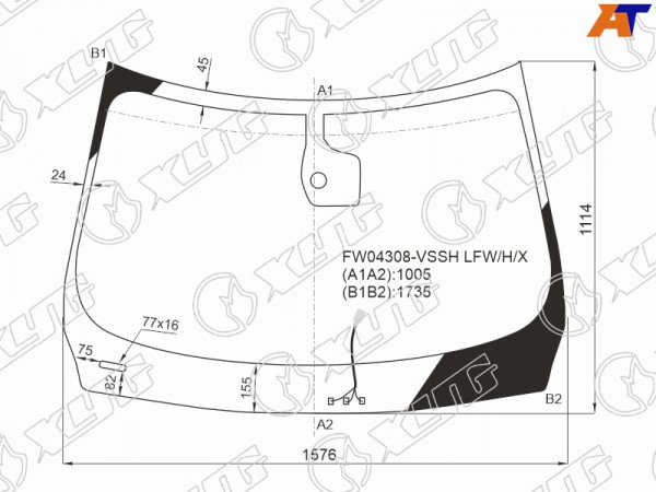 Стекло лобовое с обогревом щеток + дд + камера INFINITI JX35 L50(QX60) 16-