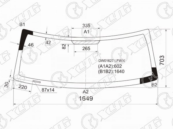 Стекло лобовое JEEP COMMANDER 05-10