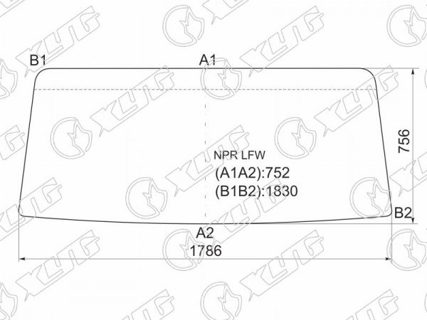 Стекло лобовое Isuzu ELF NPR\NQR 84-93  / BAW Fenix 1065 07-11