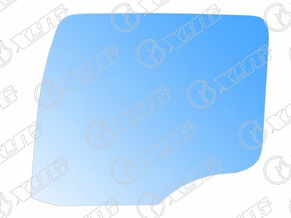 Стекло боковое опускное (Спереди / Слева / Цвет зеленый) Kamaz 5490 13-  / Mercedes-Benz Atego 98-13
