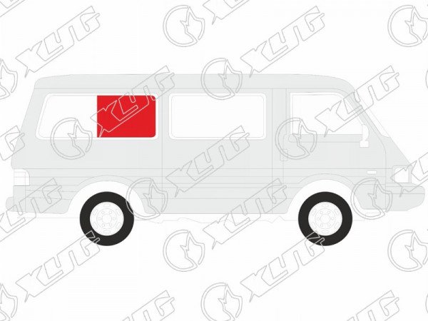 Стекло кузова среднее правое N1 KIA BESTA 94-97