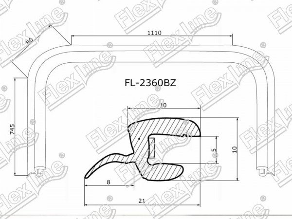 Молдинг лобового стекла KIA SORENTO I 02-09